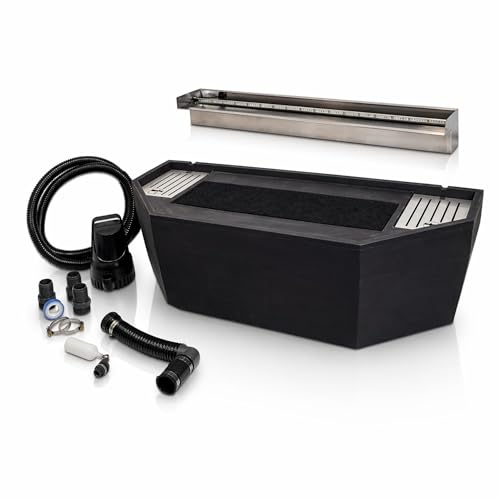 36" Color-Changing Stainless Steel Spillway Kit with 65-Gallon Basin