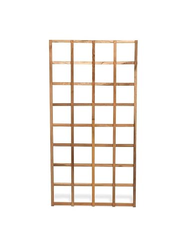 Solid Teak Wood Trellis 36 inches Wide x 72 inches Tall - Fully pre-Assembled - Privacy Screen -