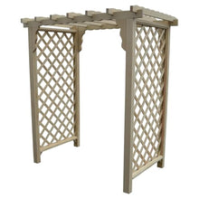 Keystone Amish Co. Manchester Pressure Treated Pine Garden Arbor, Heavy Duty Outdoor Wooden Archway Trellis, Amish Crafted, Made in USA, 5-Foot, Unfinished