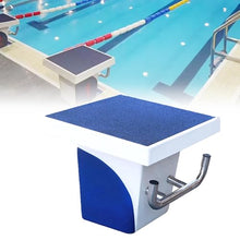 LYJIANGXIN 20in x 20in Stainless Steel Non-Slip Diving Board, Pool One Step Diving Starting Block, Heavy Duty Swimming Competition Jumping Platform with 15° Inclined for Athletes