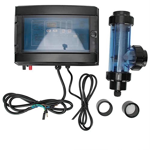 YEHOZZ Swimming Pool Chlorinator,20g/h 50g/h Salt Chlorine Machine Electrolytic 100W Chlorine Generator for Swimming Pool SPA Water Treatment Machines,50g