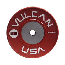VULCAN Prime Color Competition Bumper Plates 250 lb Set Green Blue Red