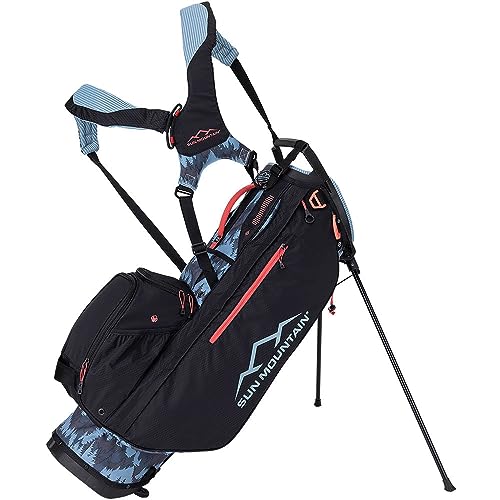 Sun Mountain 2024 Women's 3.5 14-Way Golf Stand Bag Highline Black Punch