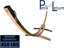 Petra Leisure 14 Ft. Wooden Arc Hammock Stand. 450 LB Capacity. Teak Stain Finish