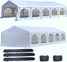 DELTA 32'x20' PE Party Tent White - Heavy Duty Waterproof Canopy for Outdoor Events