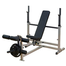 Body-Solid Olympic Combo Bench with Preacher Curl and LAT Pulldown Black