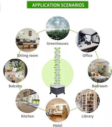 FLTRGO Hydroponic Growing Kits Hydroponics Growing System for Indoor Herbs,Fruits and Vegetables - Aeroponic Tower Adapter,45 Holes Hydroponic System,Gifts for Men Women