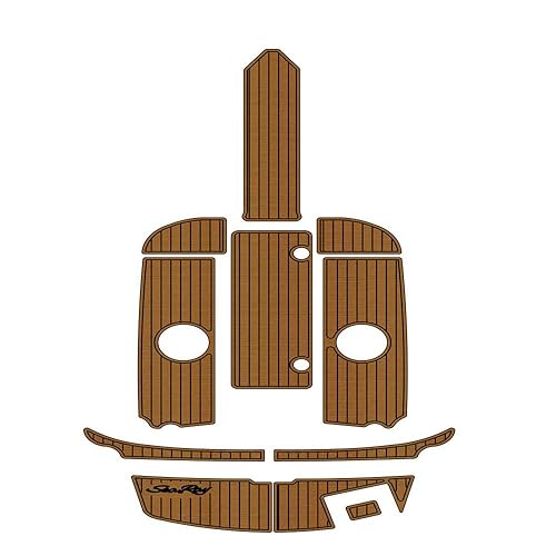 Algasan Boat EVA Faux Teak Decking Floor Mat for 2013 Sea Ray 190 Sport - Multiple Color Options