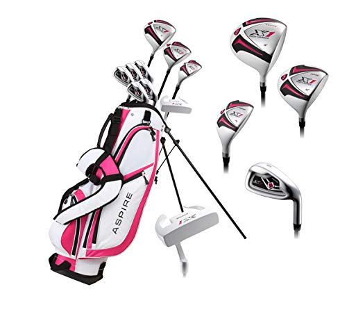 Aspire Ladies Womens Golf Clubs Set Cherry Pink Petite Size