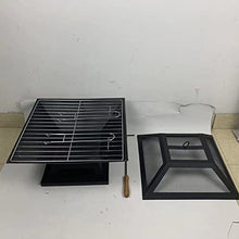 Modernisation Square BBQ Grill Outdoor Heater Garden Outdoor Fireplace Portable Fire Pit Contracted Barbecue Brazier Wood Stove