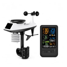Outdoor Rain Gauge, WiFi Smart Weather Station Indoor Outdoor Thermometer