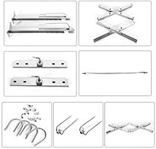 Automatic Electric Barbecue Grill Kit, Universal Outdoor Camping Motor Kit, Rotisserie Rotisserie, Stainless Steel Large Grill for Lamb Rotisserie with Pa