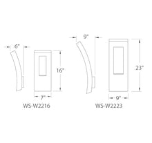 Modern Forms Dawn 23in LED Wall Light 3000K Black