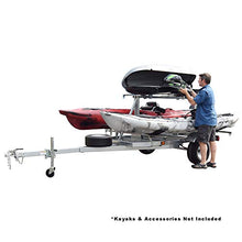 Malone MegaSport Low Bed Kayak Trailer Silver