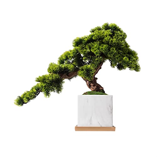 Artificial Bonsai Artificial Bonsai Tree Fake Plant Potted Tree Pine Bonsai Plant Faux Bonsai Indoor Windowsill Yard Desktop Display Trees Zen Decor for Home Office