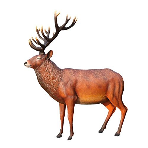 Design Toscano Grand-Scale Red Deer Buck Statue
