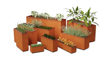 Plantercraft Corten Steel Planter Rectangle Natural 40"x16"x20