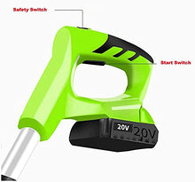 UWYTGF Garden Tiller,Tiller Rotavator Cordless, Portable Electric Hand Tiller with Rechargeable Battery and Charger, Hand Held Soil Cultivators for Gardens Vegetable Fields,97-127Cm