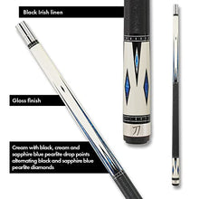 KATANA KAT03 Pool Cue Cream/Black Sapphire Blue Diamonds 20oz