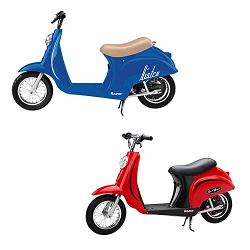 Razor Pocket Mod Miniature Euro Electric Scooter 2-Pack Blue & Red