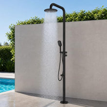 WCQQ 316 Stainless Steel Outdoor Freestanding Shower,Matte Black
