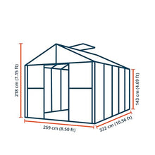 Spahir 5 8.5x10.6 ft Walk in Greenhouse