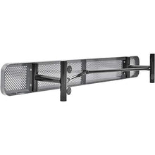 Global Industrial 96" L Expanded Metal Mesh Flat Bench Grey