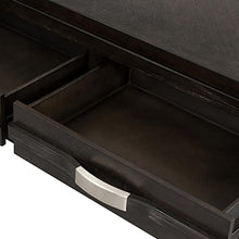 A and B Home AB-49955 25" H Rectangle Indoor Traditional Coffee Table, w/2 Large Drawers, Bottom Shelf, Natural Wood Finish, Brown