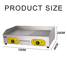 MNSSRN Commercial Non Stick Electric Grill, Meat And Vegetable Electric Table Grill, Adjustable Thermostatic Control, Restaurant Electric Grill