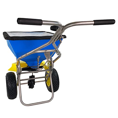 Spyker Winter Spreader Kit Ergo-Pro 100 Pound Ice Melt Spreader Blue