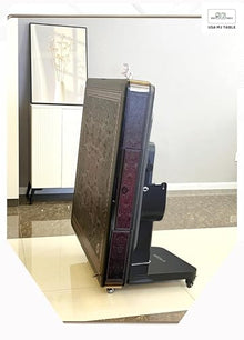 usamjtable American Style Ultra-Thin Automatic Mahjong Table with 36mm Numbered Tiles and Reversible Cover