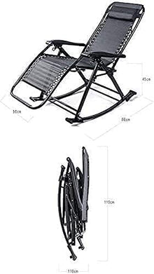 MHJKHG Rocking Chair Recliner Rocking for Balcony Garden Leisure Relax Chair Lazy Chair Lounge Chair Folding Chair Adult Interesting