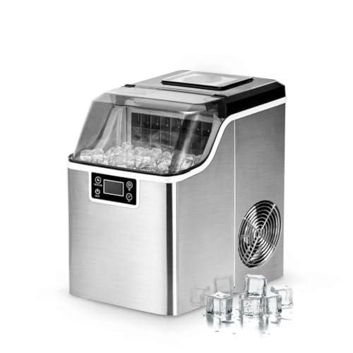 TEDILUVI Countertop Self-Cleaning Portable Compact Ice Machine with Scoop & Basket
