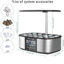 Indoor Hydroponics System Indoor Garden Intelligent Control System + 4.8In LCD Screen, 36W LED Grow Lights - Height Adjustable,Gardening Gifts for Women Mom wyqdp240305