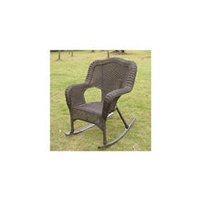 International Caravan Furniture Piece Camelback Resin Wicker Rocker