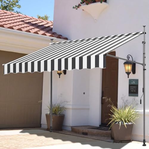 GJZDPMY Waterproof Tear-Resistant Replacement Fabric for Outdoor Awning - Sun Protection Awning Accessory 2X Material for Long-Lasting Use with Steering Wheel Ideal for Patios and Decks