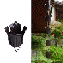 YUSIWOAL Aluminum Alloy Rain Chain for Gutter Downspout, Decorative Water Diverting Solution for Outdoor Porch and Shed(3.6 m (11.8ft))