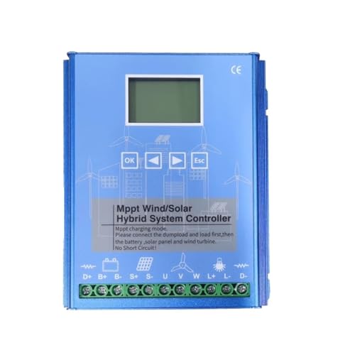Solar Charge Controller, Hybrid Controller 5KW 10KW 15KW 20KW 12V 24V 48V Wind Solar Power MPPT Regulator for Turbine Generator Charging Batteries(Wind 8KW Solar 5KW,NO_24V 48V)