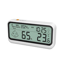 ASWRTYJO ABS Thermometer Hygrometer Date Alarm Reminder Indoor Household