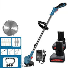 AMYYTL 0/1/2 Batteries & Wheels Cordless Electric Lawn Mower Garden Grass Hedge Trimmer Adjustable ELD Mowing Machine Tool
