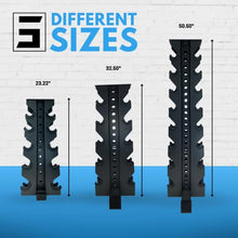 Synergy Custom Fitness 8-Tier Vertical Dumbbell Storage Rack - DBRK8 (Textured Black, Grey, White, Synergy Blue, Red, Orange, Yellow, Blue, Military Green, Military Tan)