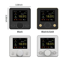 YUNQK Smart Thermostat Intelligent Floor Heating &Fan Coil Unit Thermostat Indoor Constant Temperature Controller(Black)