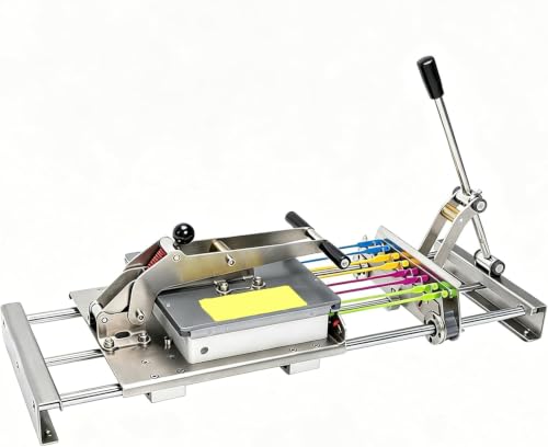 Manual Mutton Kebab Press for Bbq,Stainless Steel,812 Skewers,Fits All Bamboometal Skewer Lengths (8skewers)