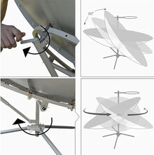 CHIPEL Portable Solar Cooker Parabolic Sun Oven Outdoor Oven, Concentrating Solar Cooker, The Focus Temperature is 800℃, The Light Spot is Concentrated, and The Thermal Efficiency is High