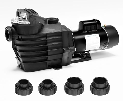 Pipopa 2.5HP 6540GPH Pool Pumps Above Ground and Inground, 1725RPM/3450RPM 2-Speed Swimming Pool Pumps, Super Power, Salt/Fresh Water, IP44 Waterproof, Energy Saving