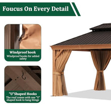 Sonegra 12' x 16' Hardtop Gazebo Brown