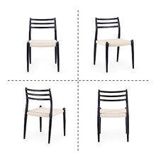 TEMKIN Home Dining Chair, Rattan Solid Wood Seat, Patio Garden Leisure Chair, Outdoors Rattan Sunlounger, Lazy Home Backrest Wicker Chair