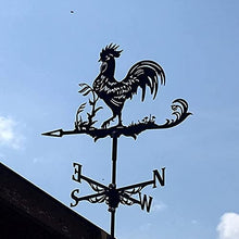 SkiPdr Weathervane,Weathervane Metal for Roof Garden Yard Weathervane, Wind Vane, Rooster Pattern Wind Direction Tool Roof Mount Ornamenttion Outdoor Farmhouse Yard