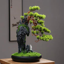 YXIANG56Q Fake Plants Living Room Decorative Plants Simulation Green Bonsai Desktop Feng Shui Ornaments High-grade Interior Decoration Simulation Tree Bonsai Tree, yuqing2022