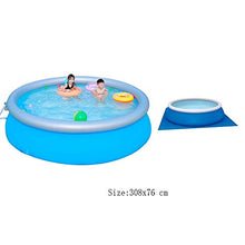 Inflatable Pools for Kids with Shade Thick Wear-Resistant PVC Material Enjoy Happy Summer Inflatable Swimming Pools (Diameter 308 cm) Summer Backyard Water Part
